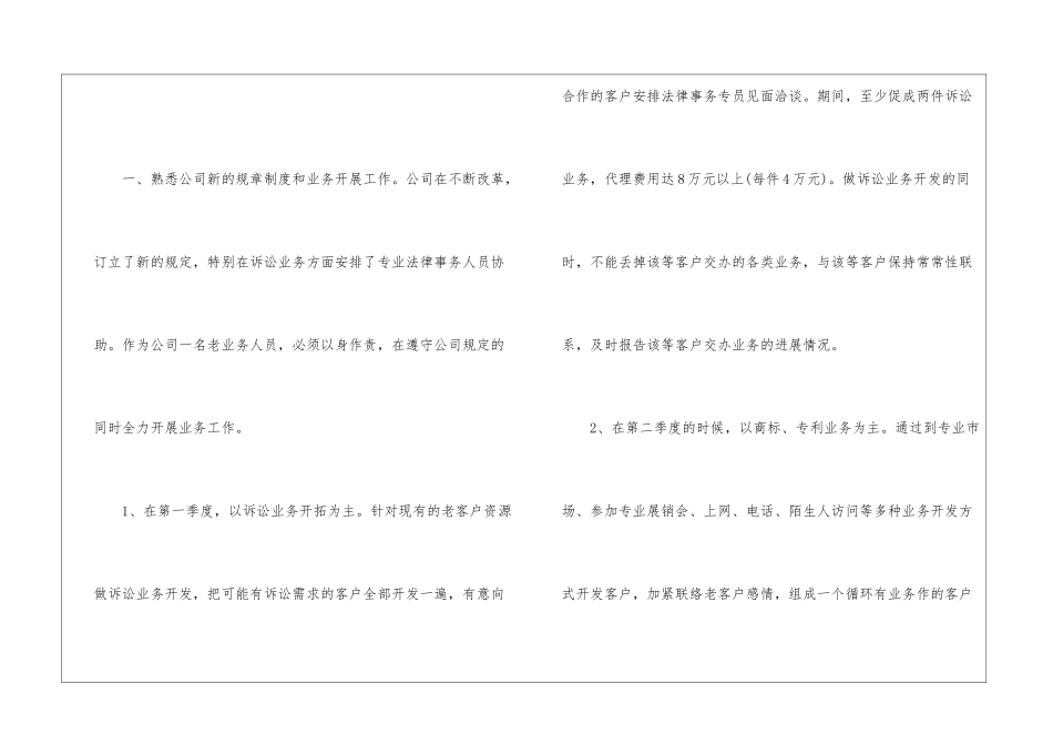 业务员2024年工作计划_第2页