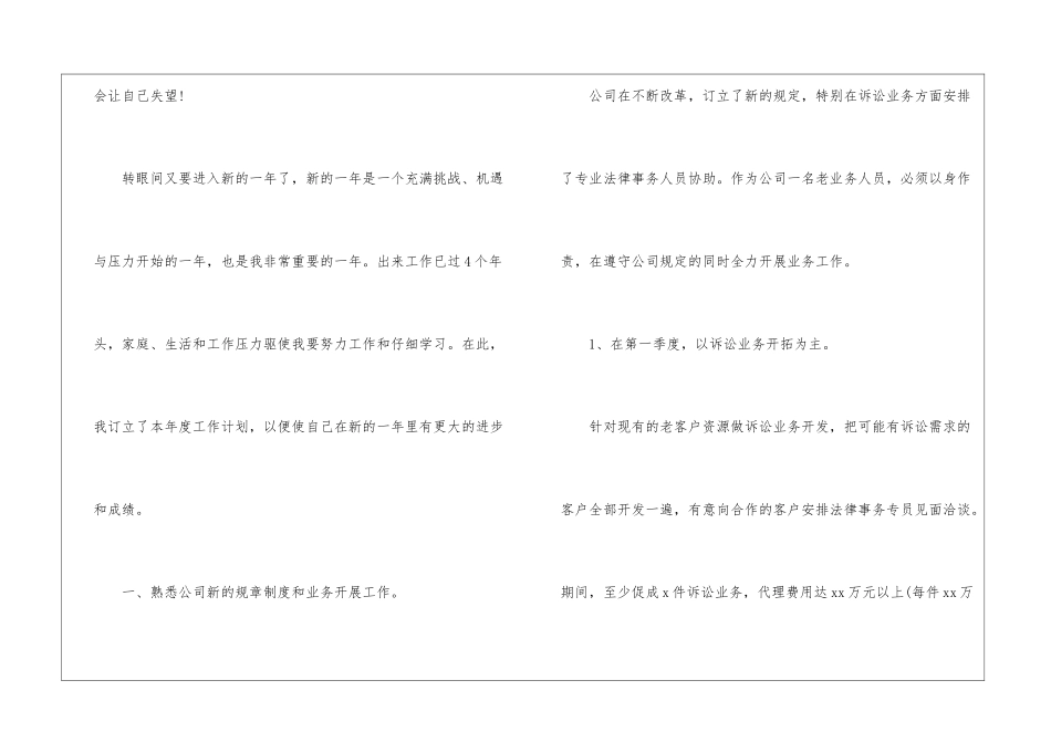 业务员2024工作计划_第2页