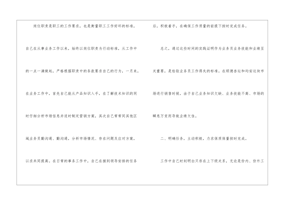 业务员半年工作总结_第2页