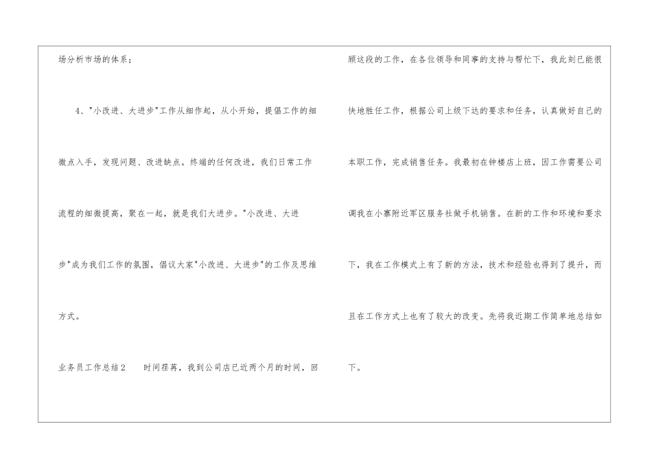 业务员工作总结_第3页