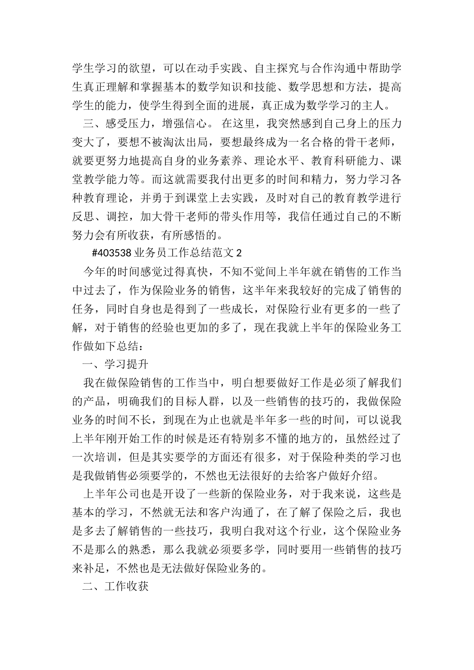 业务员工作总结精选5篇_第2页