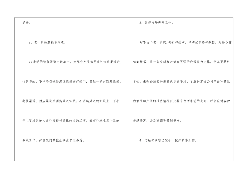 业务员工作方案_第2页