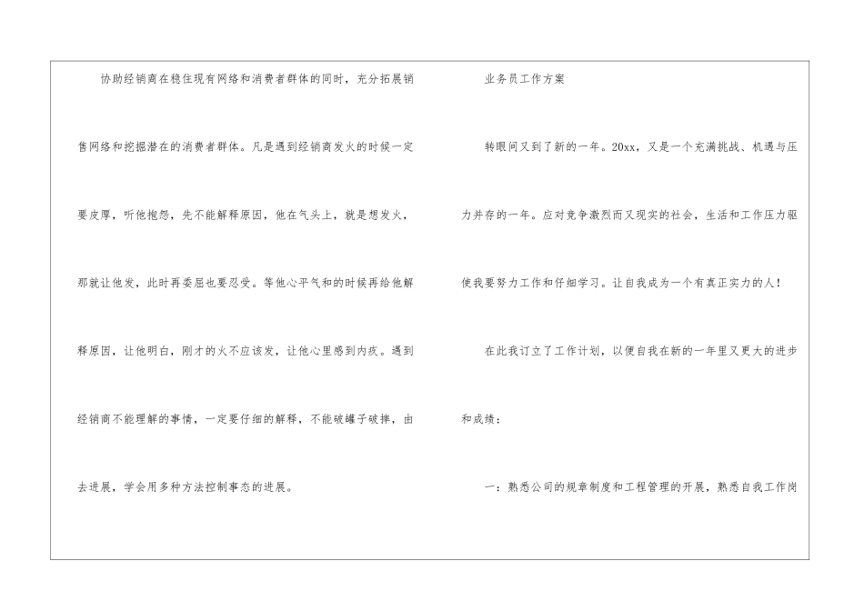 业务员工作方案_第3页