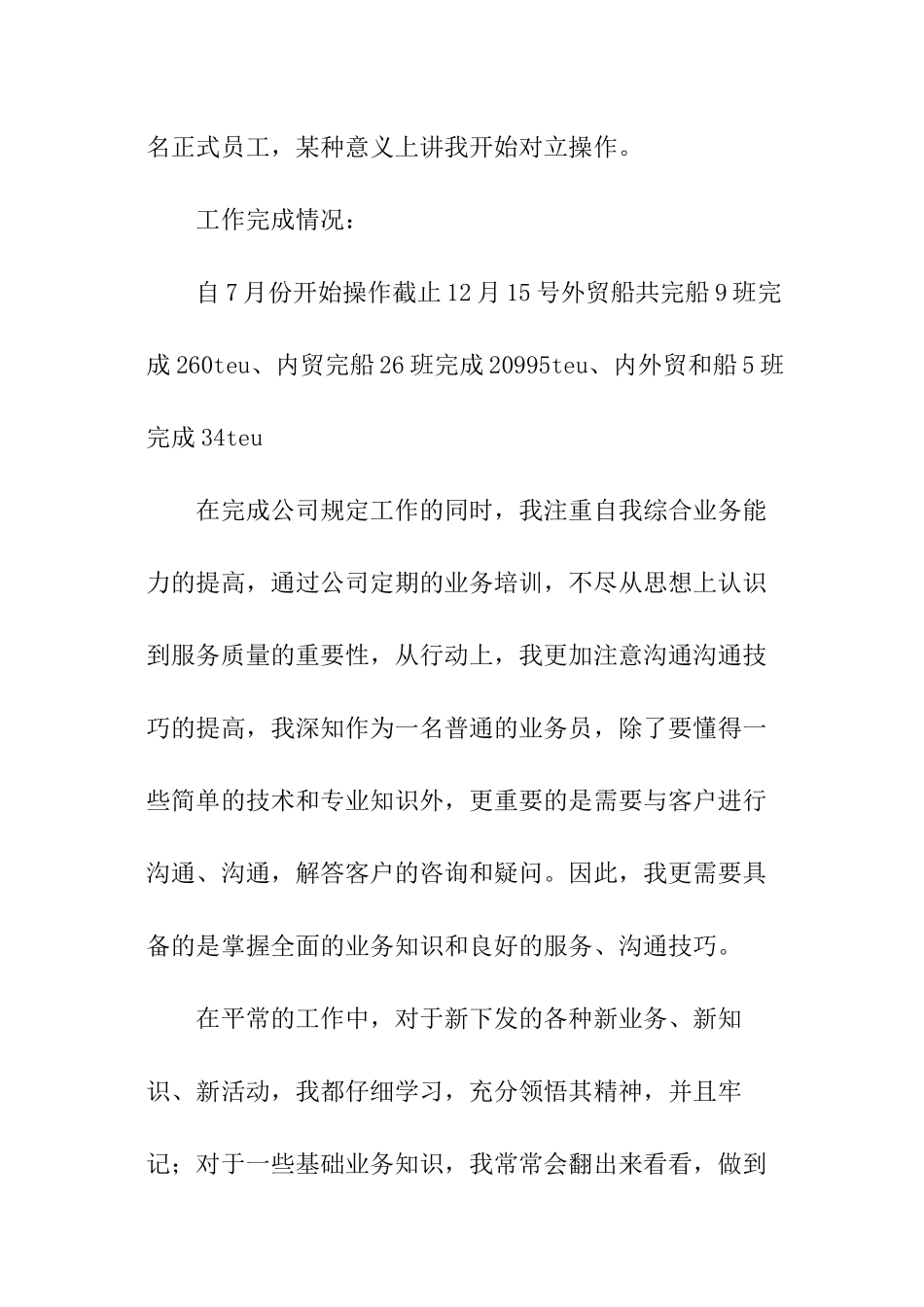 业务员年度的工作总结_第2页