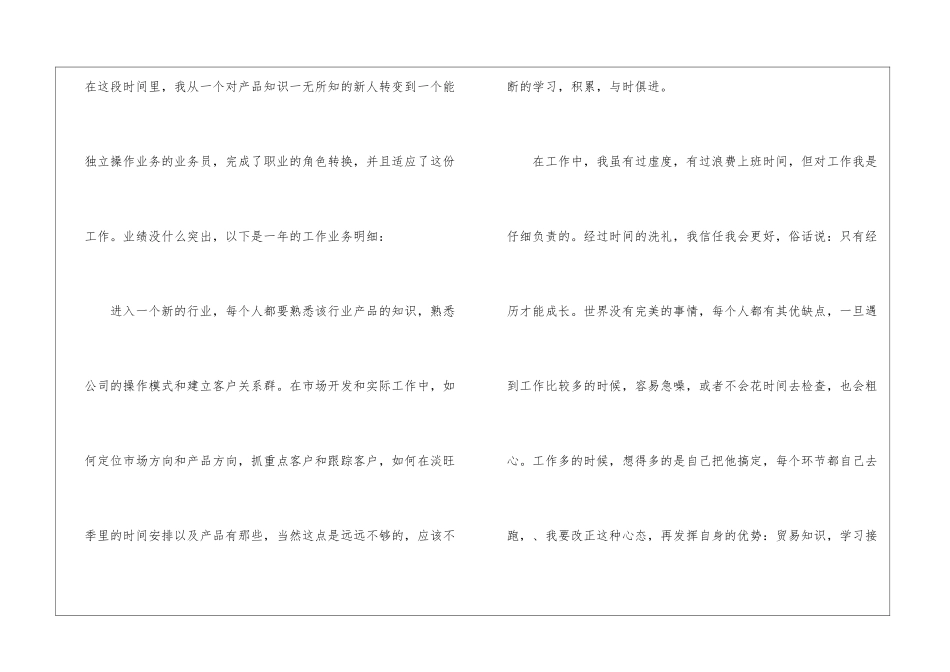 业务员年终的工作总结_第2页