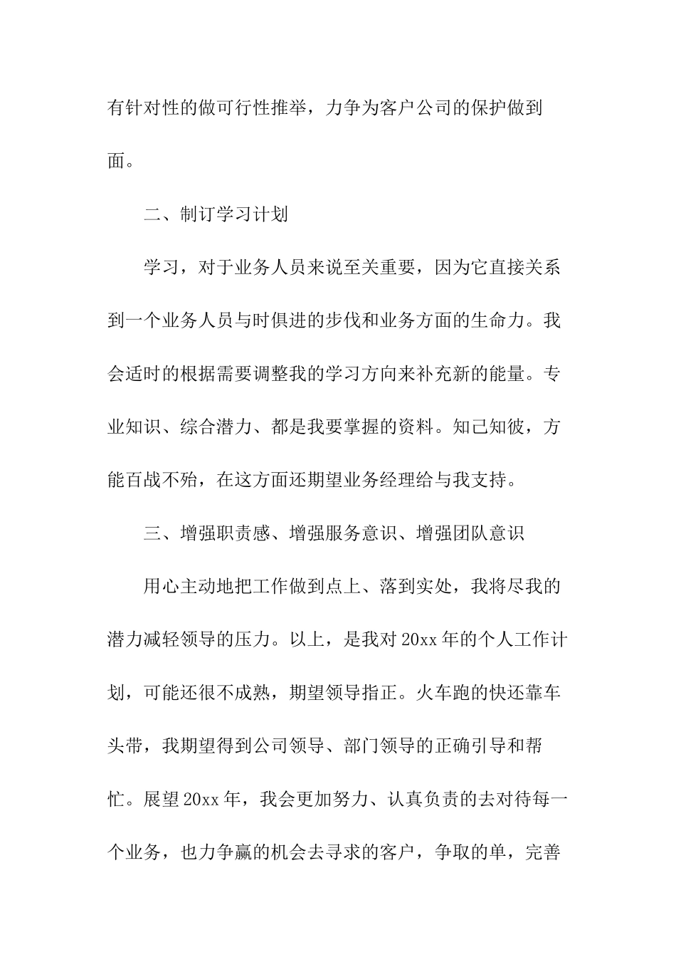 业务员新年工作计划_第2页