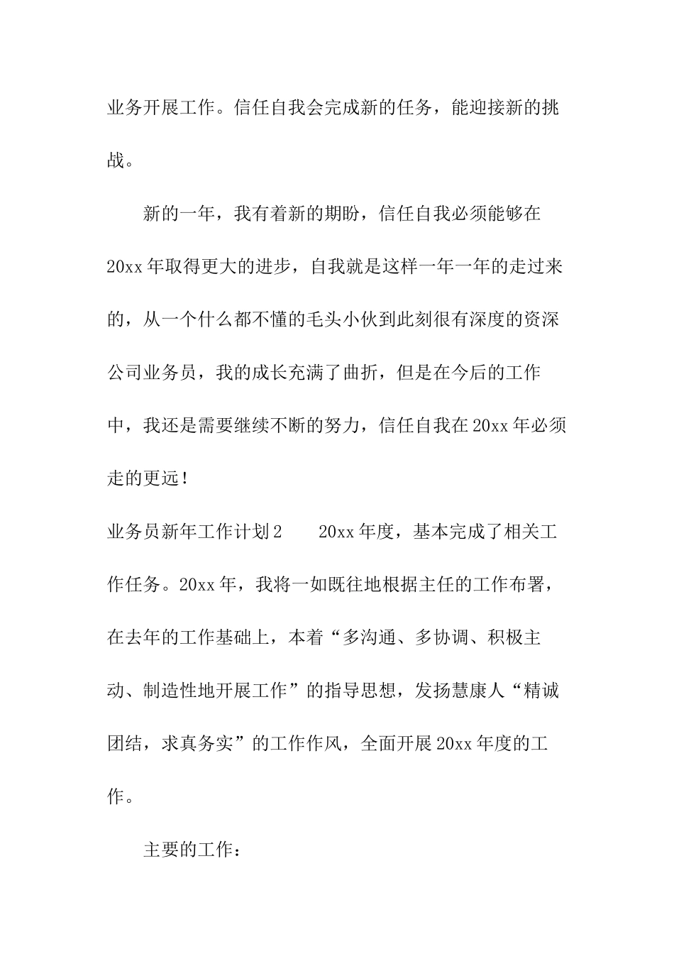 业务员新年工作计划_第3页