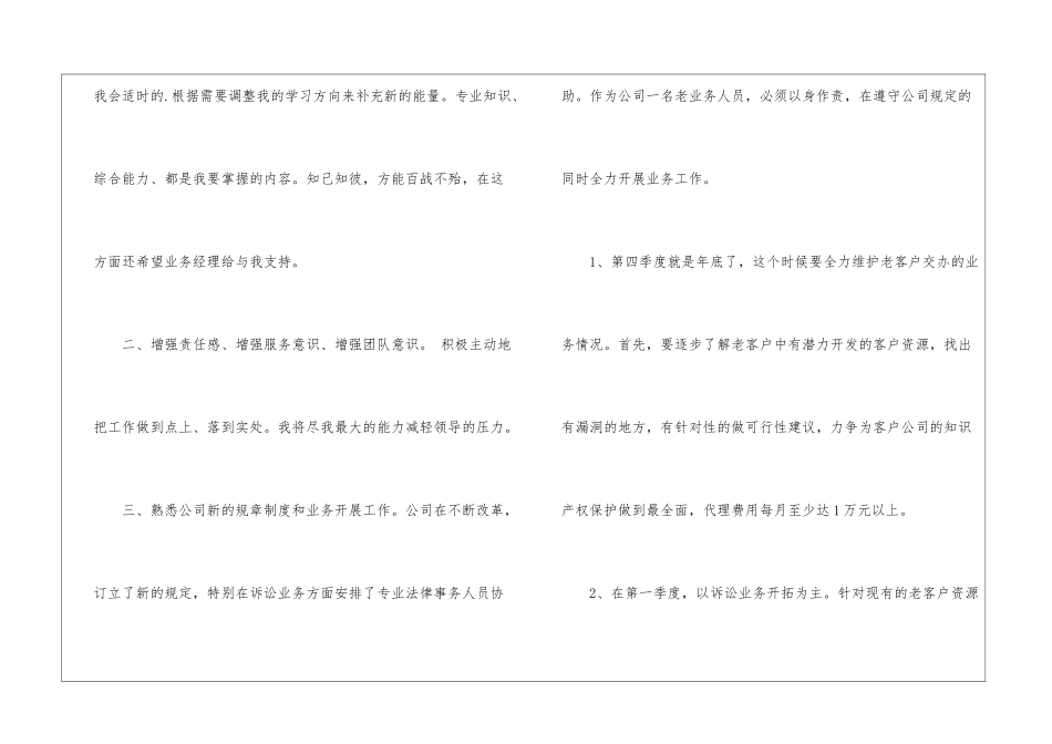 业务员的年终工作计划_第2页