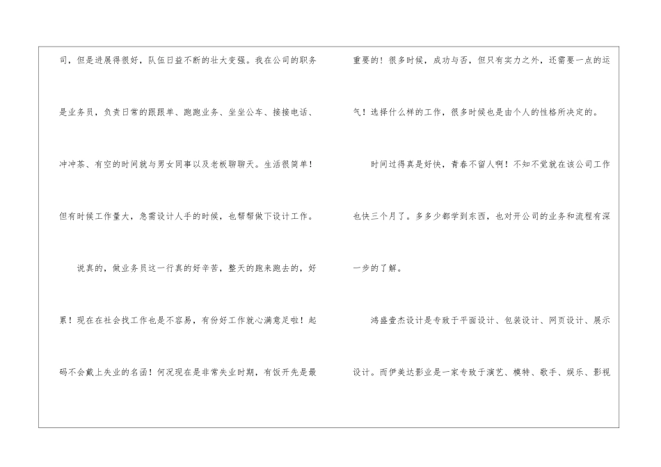 业务员的毕业实习总结_第2页