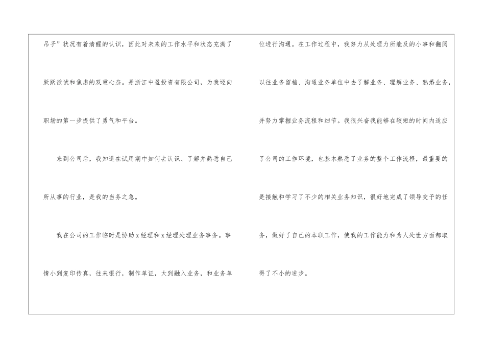 业务员试用期工作总结_第2页