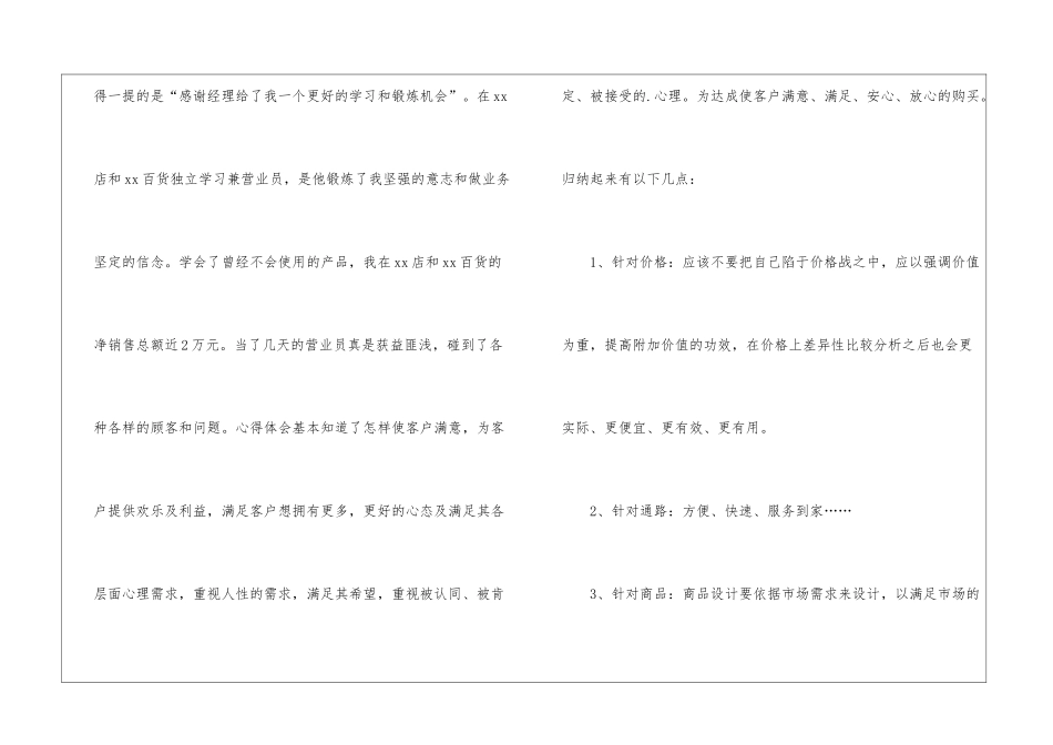 业务员试用期的工作总结_第2页