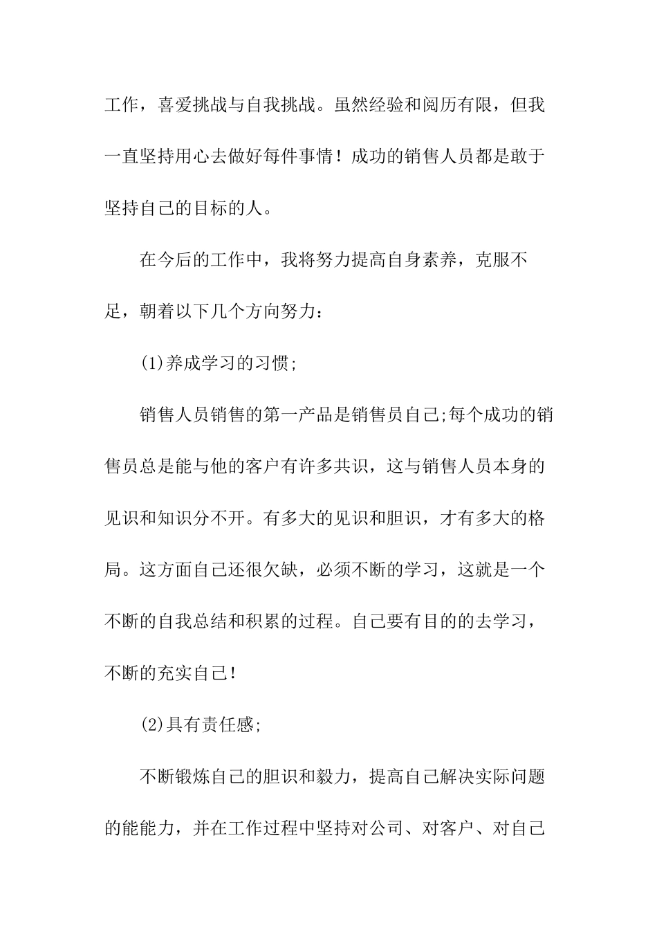 业务员销售的年终总结_第3页