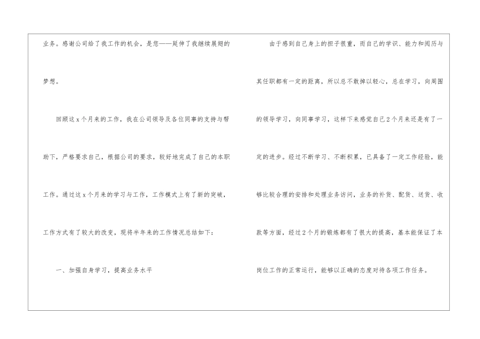 业务员销售年终工作总结_第2页