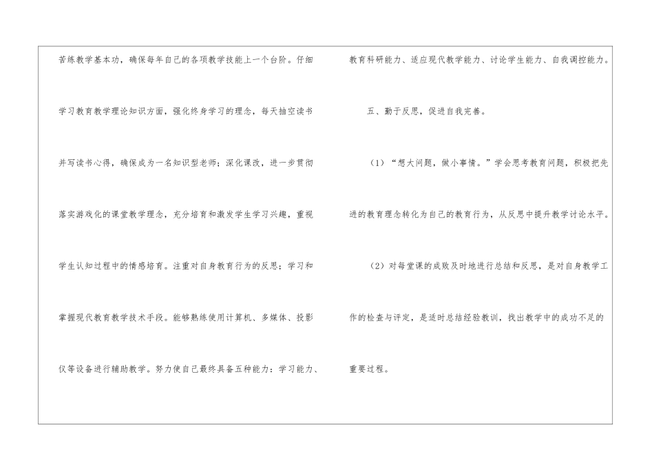 个人专业成长计划15篇_第3页