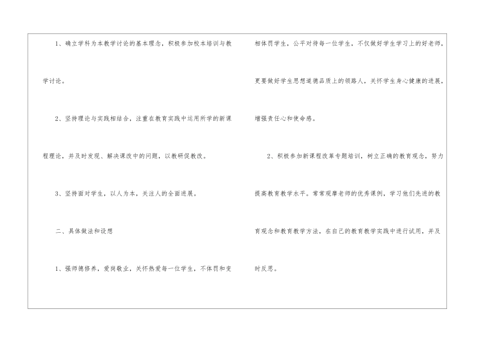 个人培训计划模板集合8篇_第2页