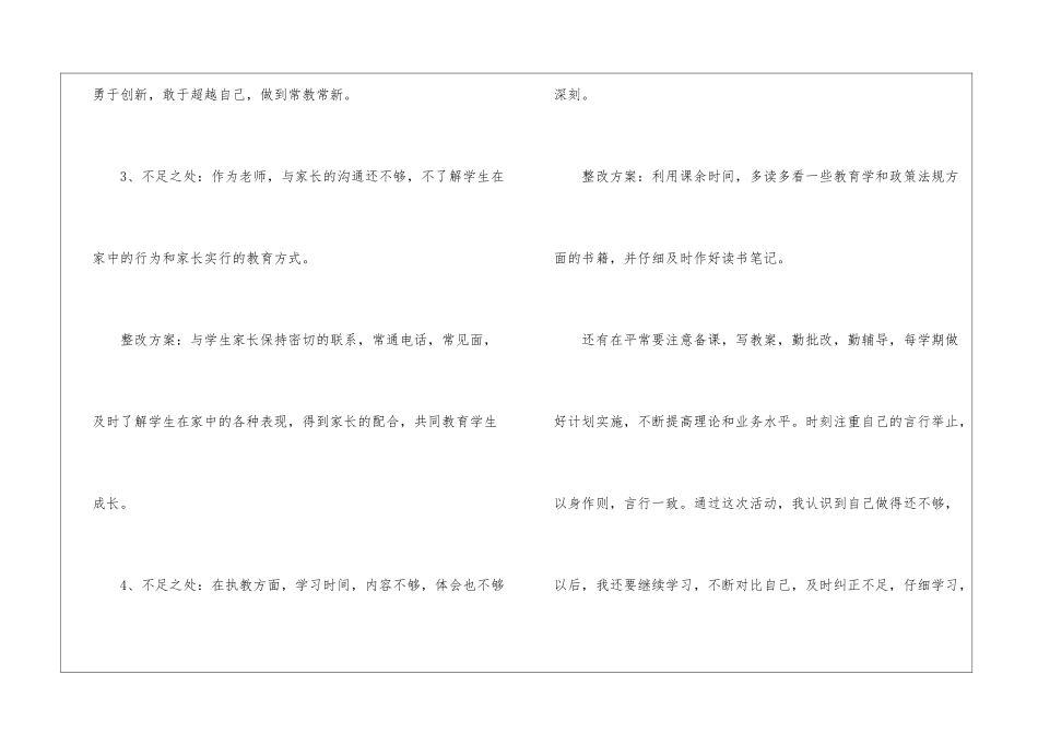 个人师风师德整改方案--_第2页
