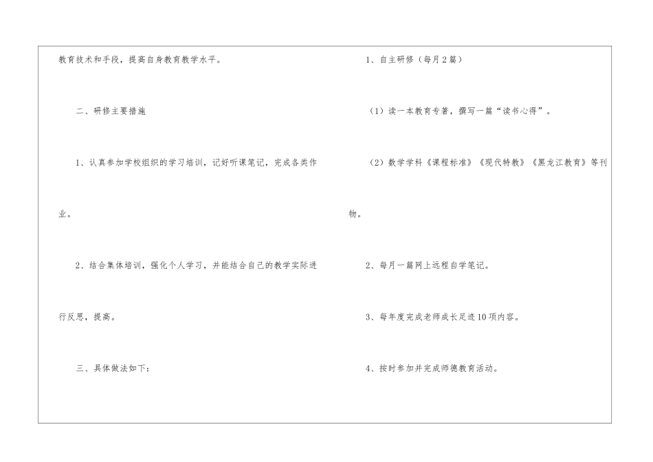 个人校本研修计划(通用11篇)_第2页