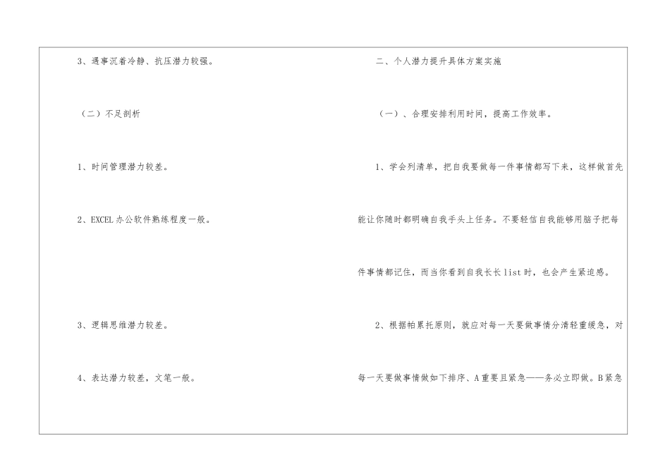 个人职业能力提升计划书_第2页