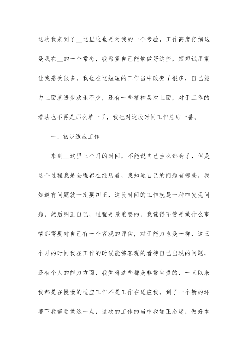 个人试用期转正工作总结3篇_第2页