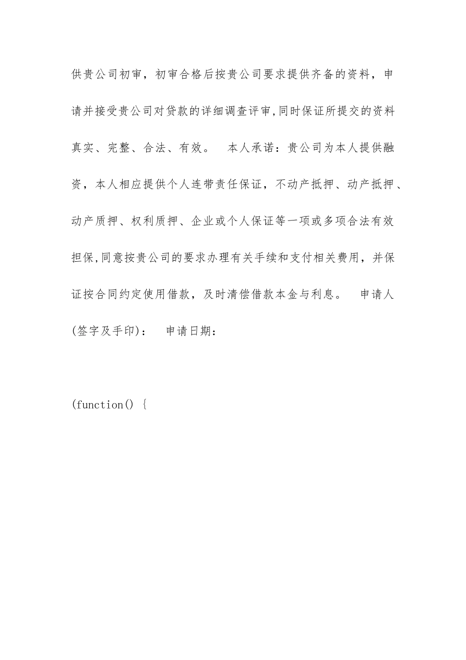 个小额贷款申请书_第2页