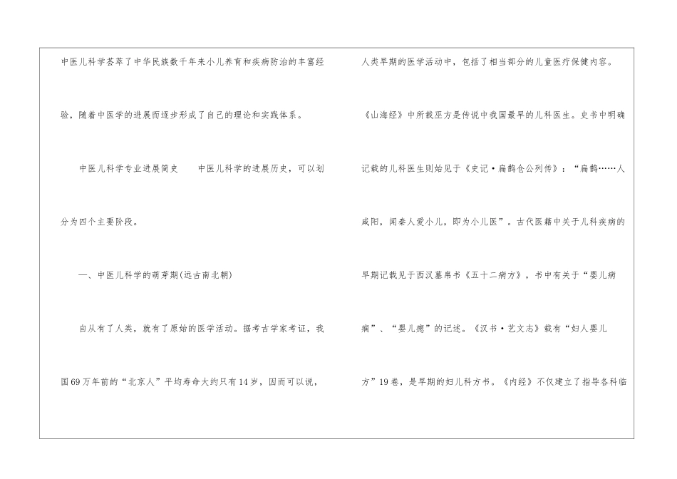 中医儿科学专业考研学校排名及专业发展简史_第3页