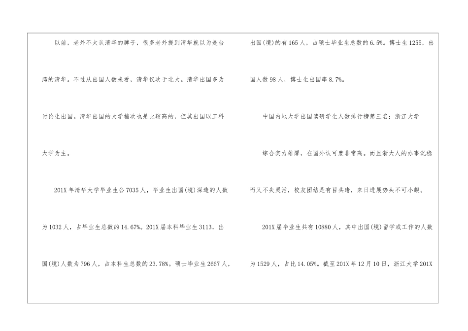 中国内地大学出国读研学生人数排行榜总结_第2页