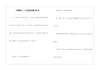 中国版十二公民观后感500字