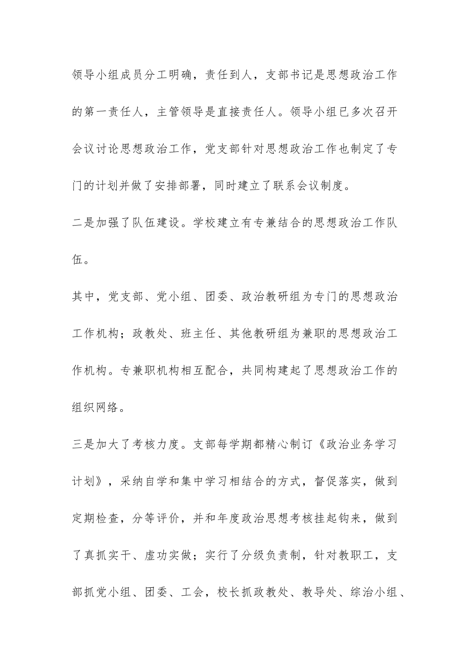 中学党支部委员会2024年度工作总结-_第3页