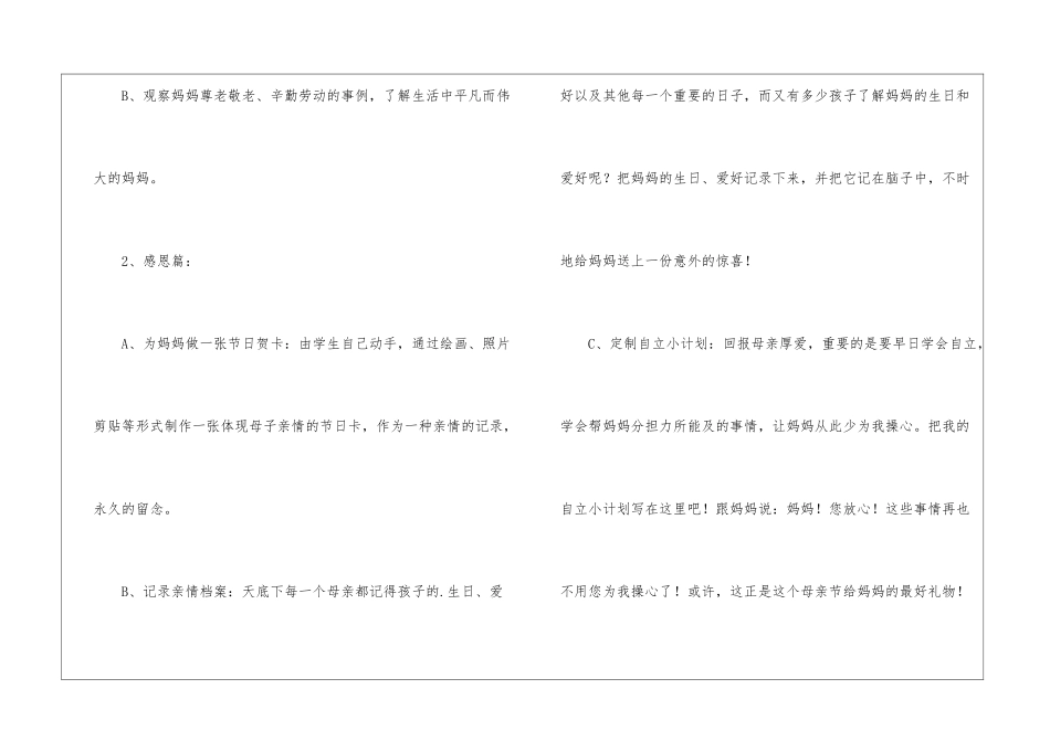 中学母亲节活动方案_第2页