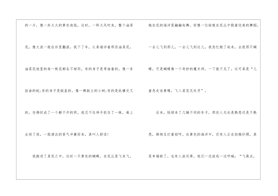 中学生满分写景作文素材模板_第2页