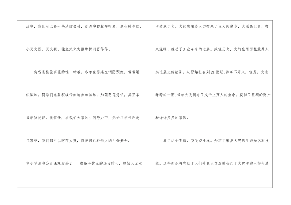 中小学消防公开课观后感9篇_第2页