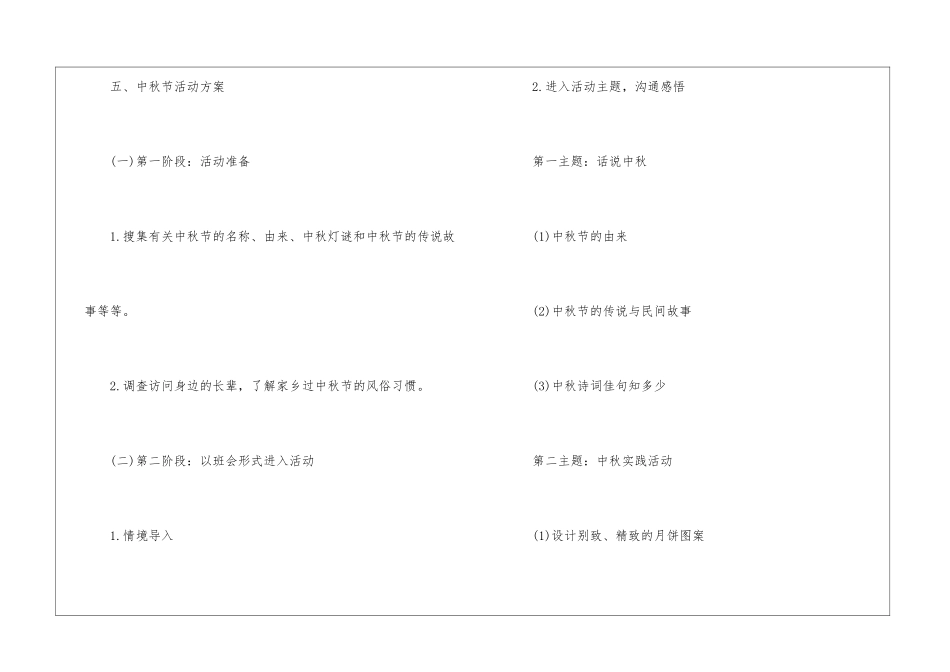 中秋节文艺晚会创意活动策划方案5篇2024_第3页