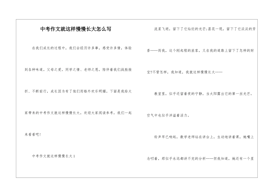 中考作文就这样慢慢长大怎么写_第1页