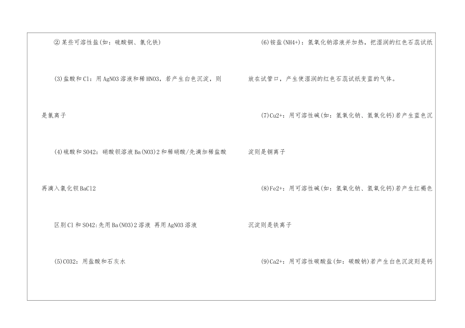 中考化学常见物质鉴别方法3篇_第3页