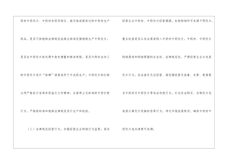 中药材中药饮片专项整治工作方案_第3页