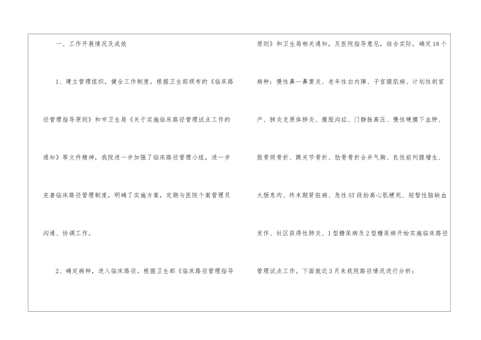 临床路径一季度工作总结_第2页