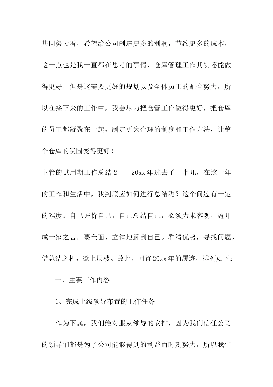 主管的试用期工作总结_第3页