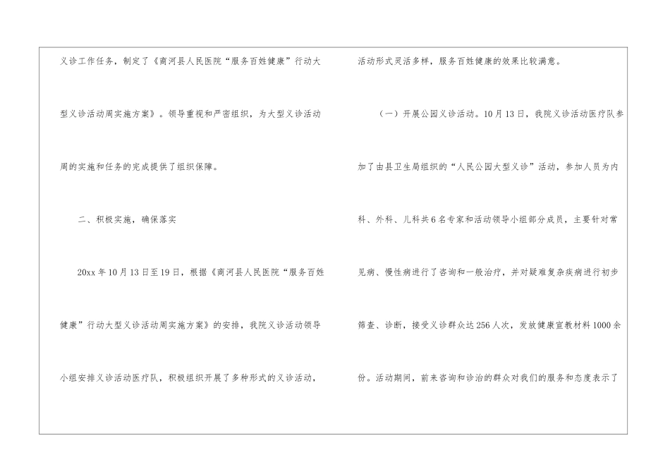 义诊活动总结推荐_第2页