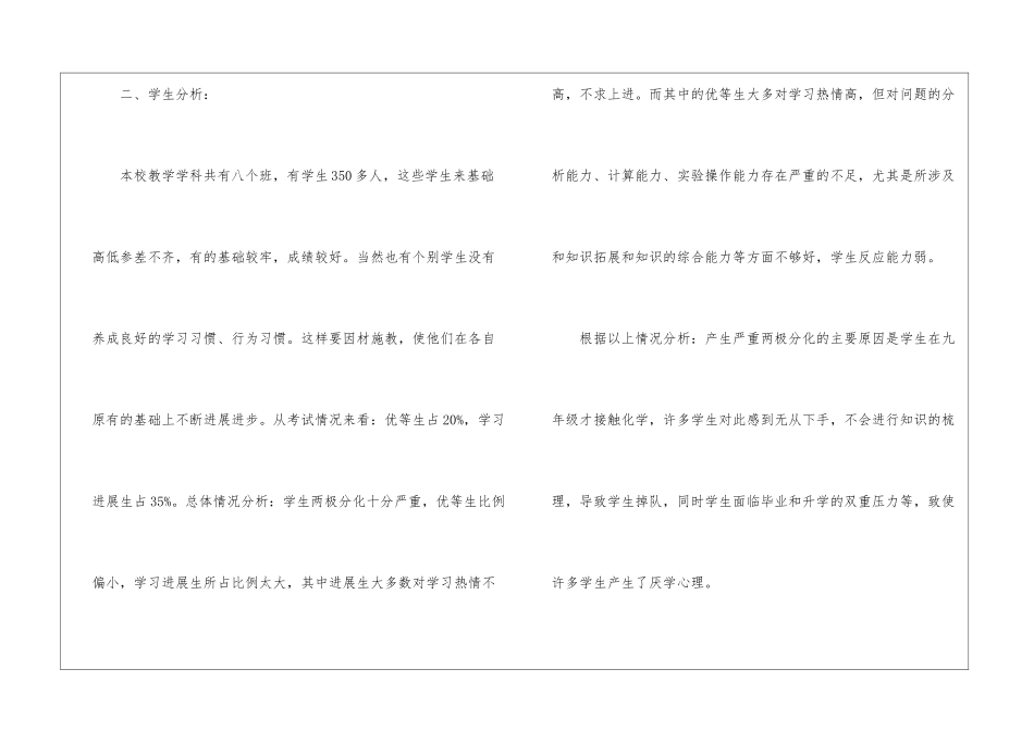 九年级化学下学期教学计划_第2页