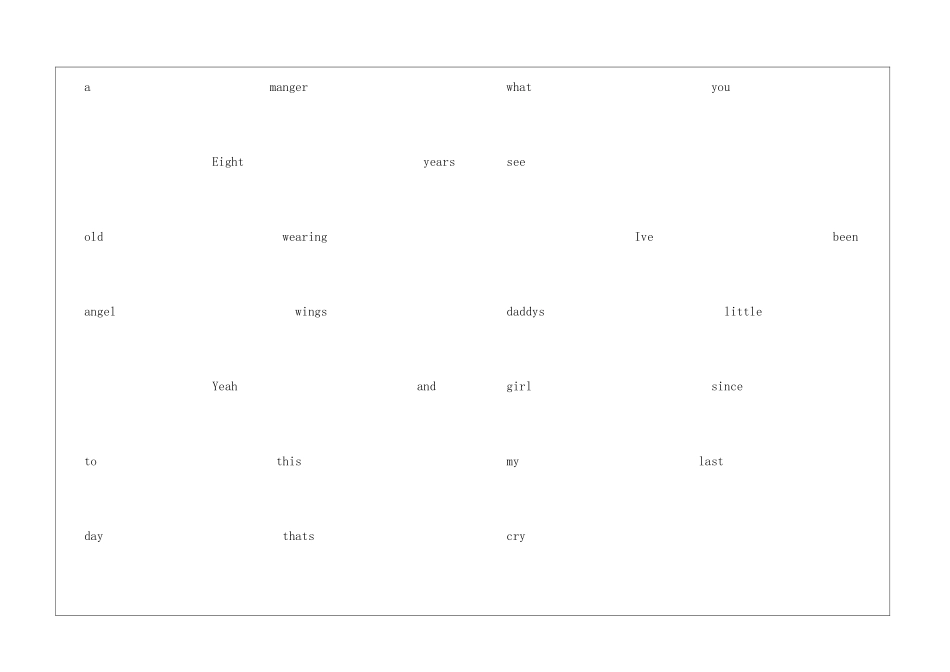 乡村英文歌曲：-The-Girl-You-Think-I-Am_第3页