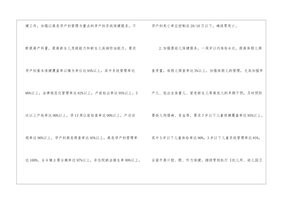 乡镇卫生院妇幼工作计划_第2页