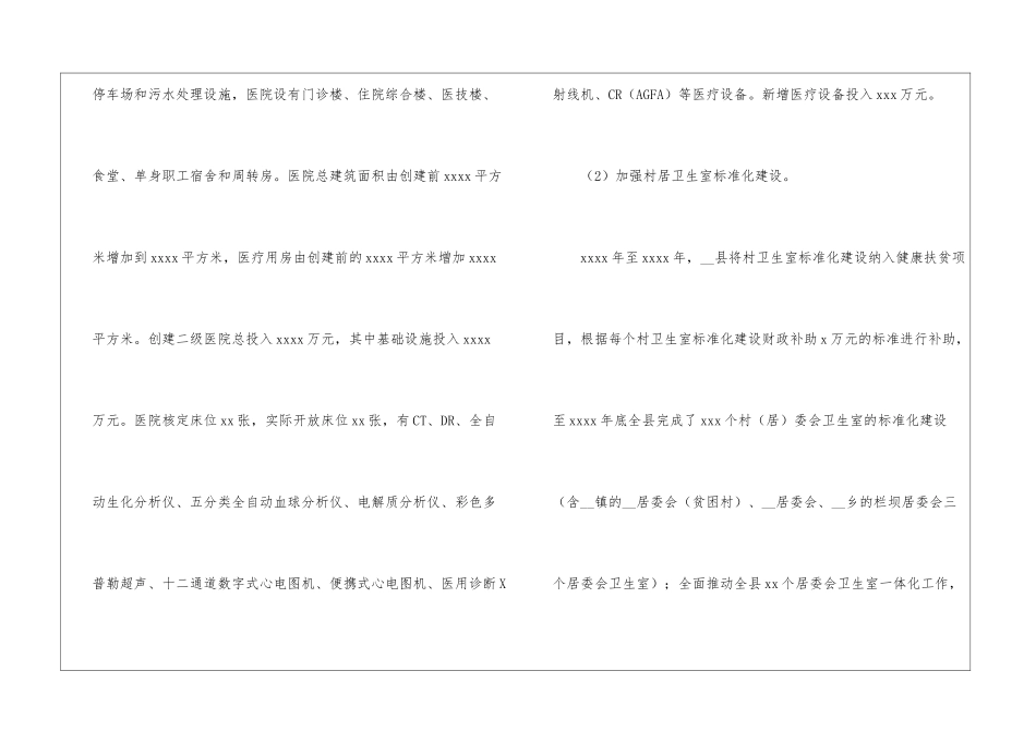 乡镇卫生院建设及村居卫生室标准化建设及管理工作总结_第3页