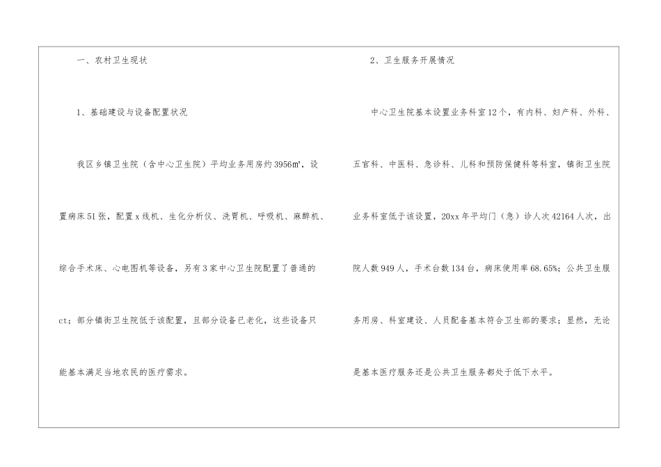 乡镇卫生院调研报告_第2页