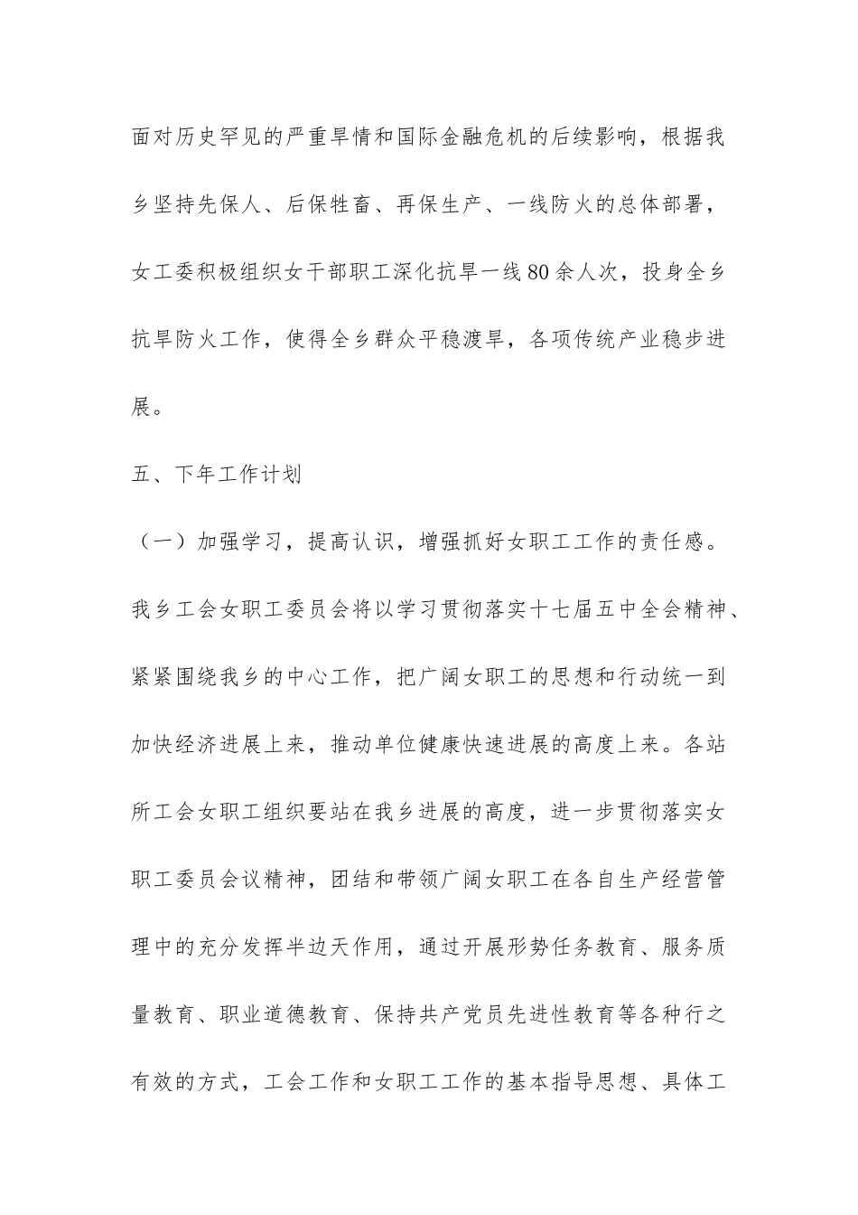 乡镇工会女职工委员会工作总结-_第3页