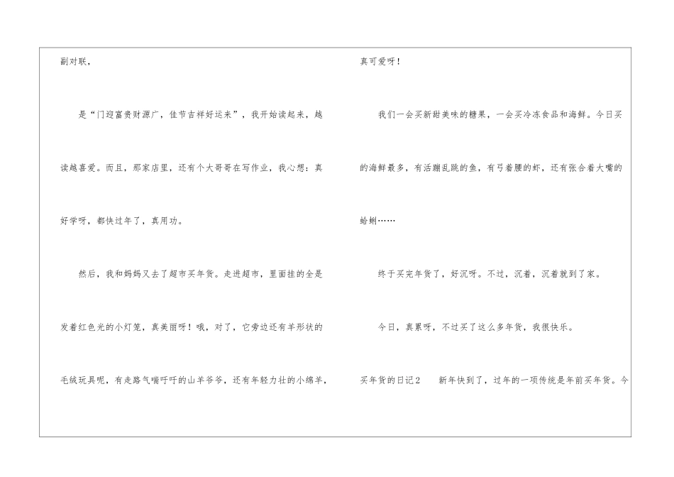 买年货的日记_第2页