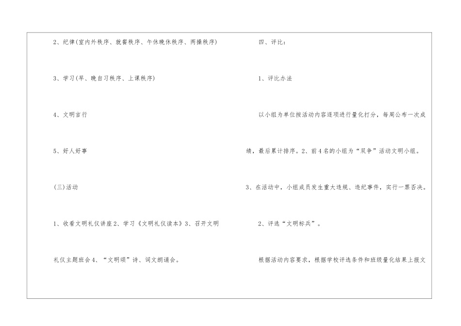 争创文明班级方案_第3页