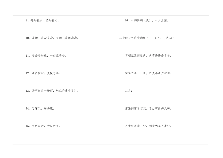 二十四节气农业谚语_第2页
