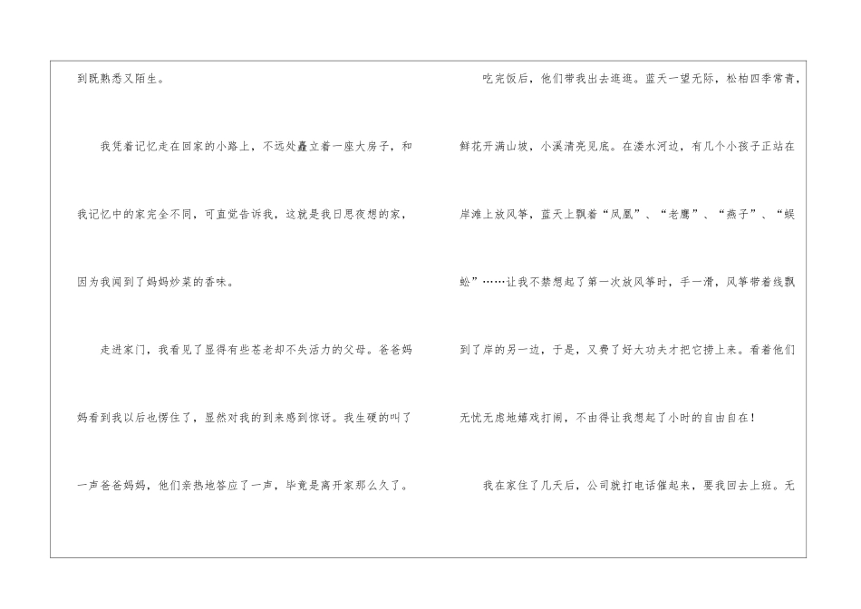 二十年后回故乡小学作文_第2页