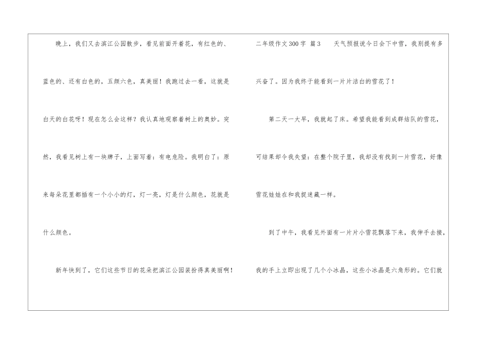 二年级作文300字4篇_第3页