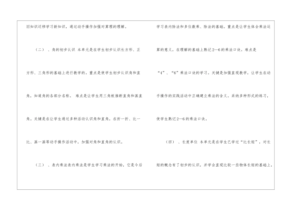 二年级数学教学工作计划模板汇编3篇_第3页
